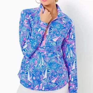 Lilly Pulitzer UPF 50+ Quarter Zip Pullover Size Small